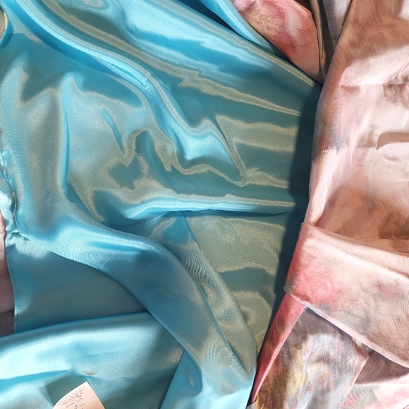 Gorgeous ABS Allen Schwartz Strapless Watercolor Dress - Picture 10 of 12